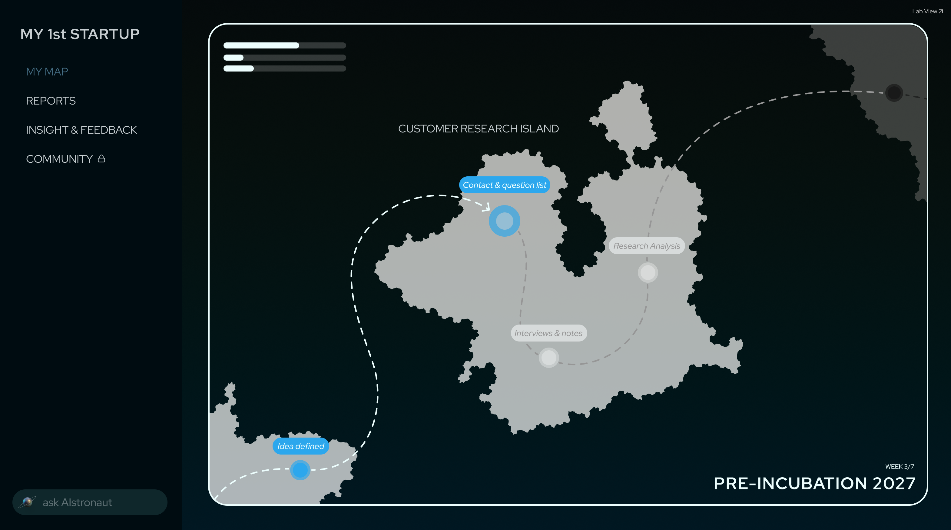 Welcome to your startup map.